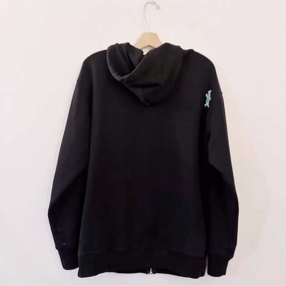 Marni Dance Bunny Black Embroidered Patch Cotton Hoodie Long Sleeve Oversized - Picture 12 of 14